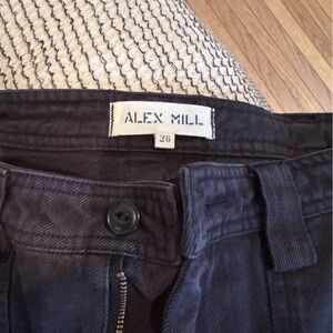 Alex Mill Women's Dark Gray Twill Cargo Pants